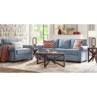 Bellingham Chambray Textured Chenille 7 Pc Living Room