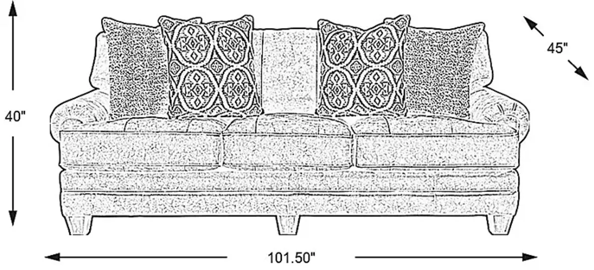 Hancock Park Brown Sofa