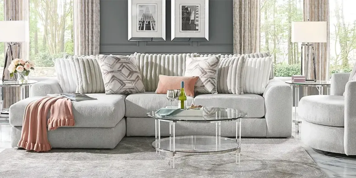 Moreau Street Gray 2 Pc Sectional