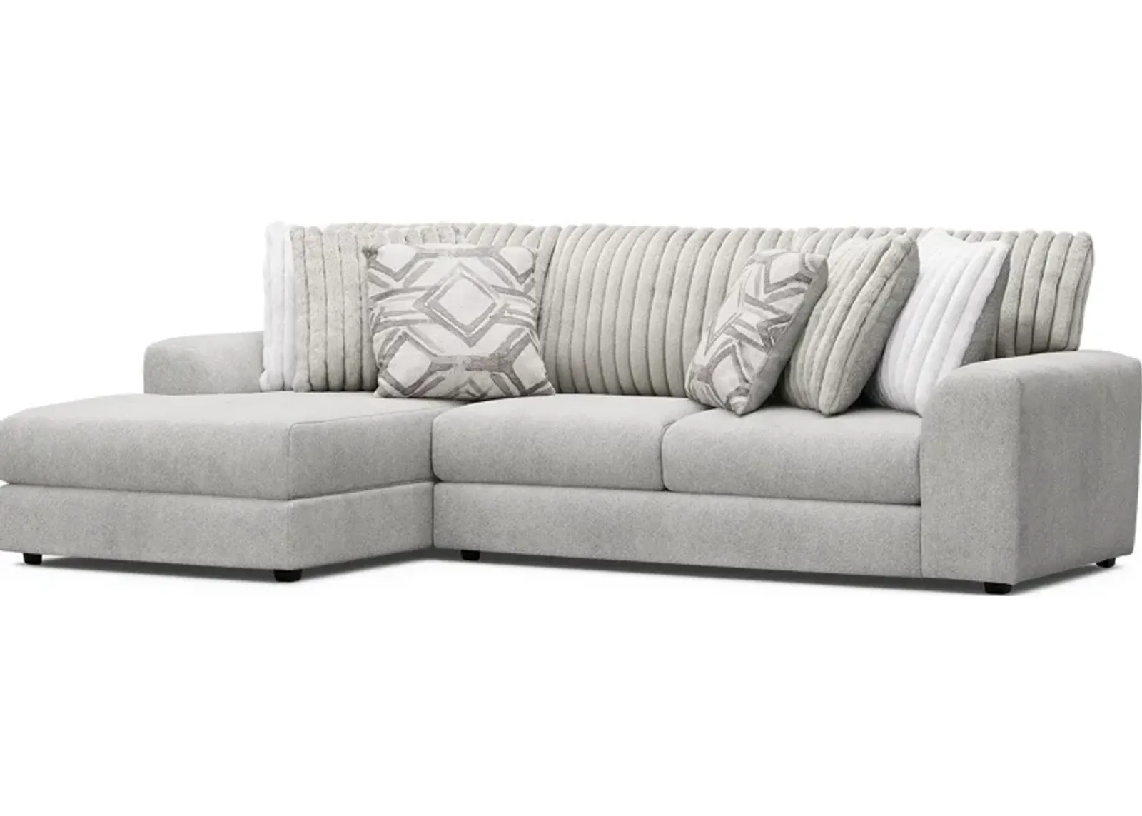 Moreau Street Gray 2 Pc Sectional