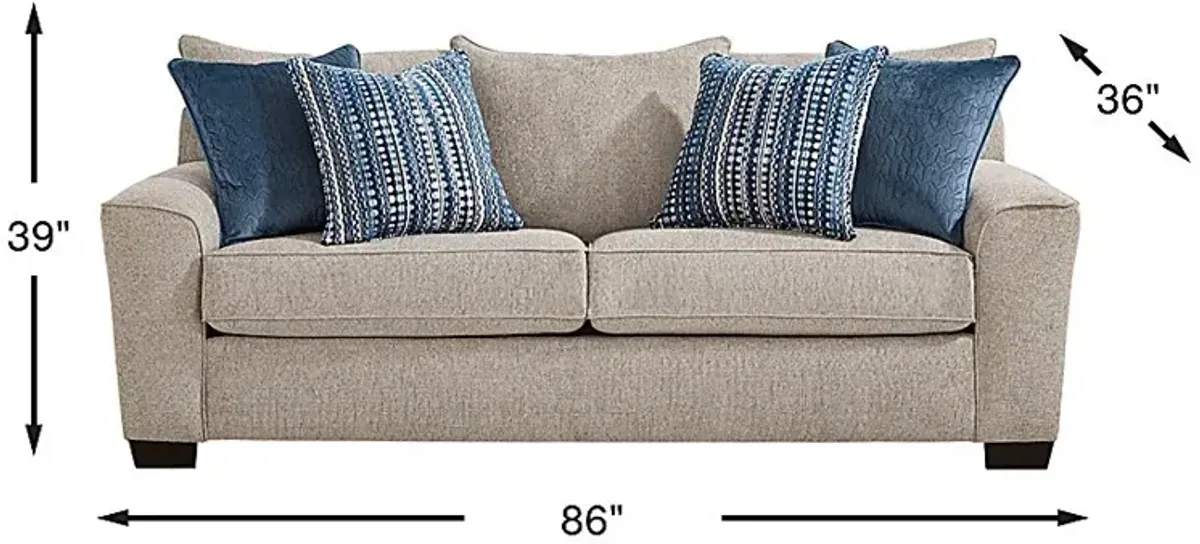 Chambers Gray Sofa