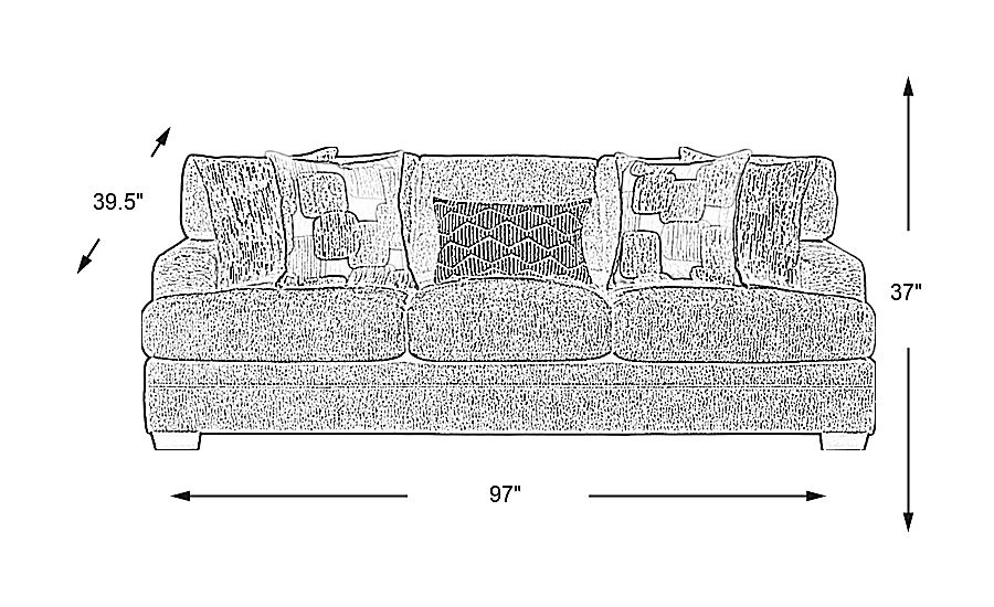 Charlton Street Slate Sofa