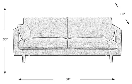 Charlestown Teal Sofa