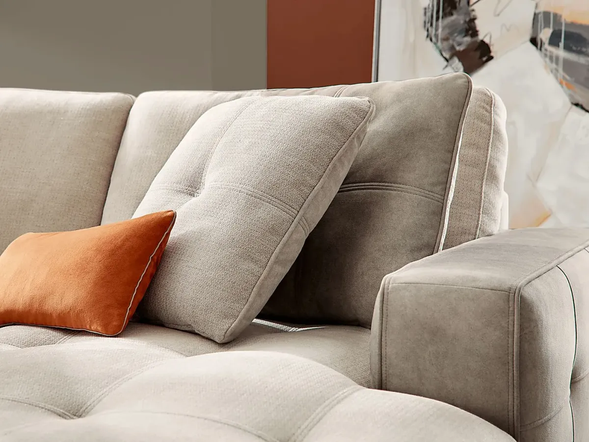 Valencia Light Gray 4 Pc Sectional
