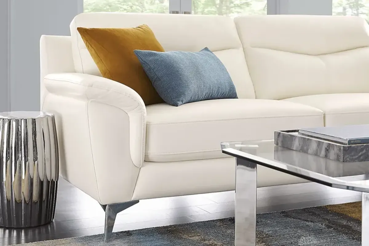 Folsom Street White Sofa