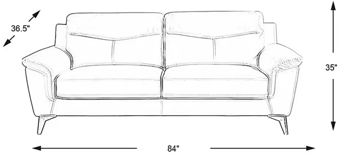 Folsom Street White Sofa