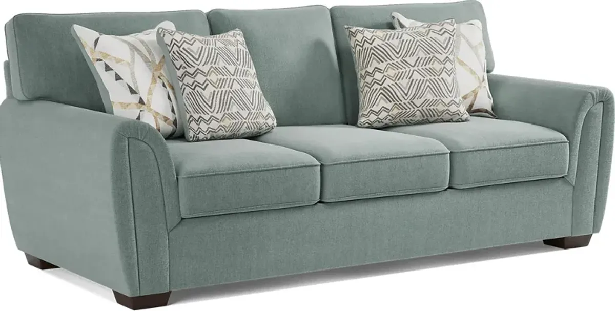 Amalie Teal Sofa