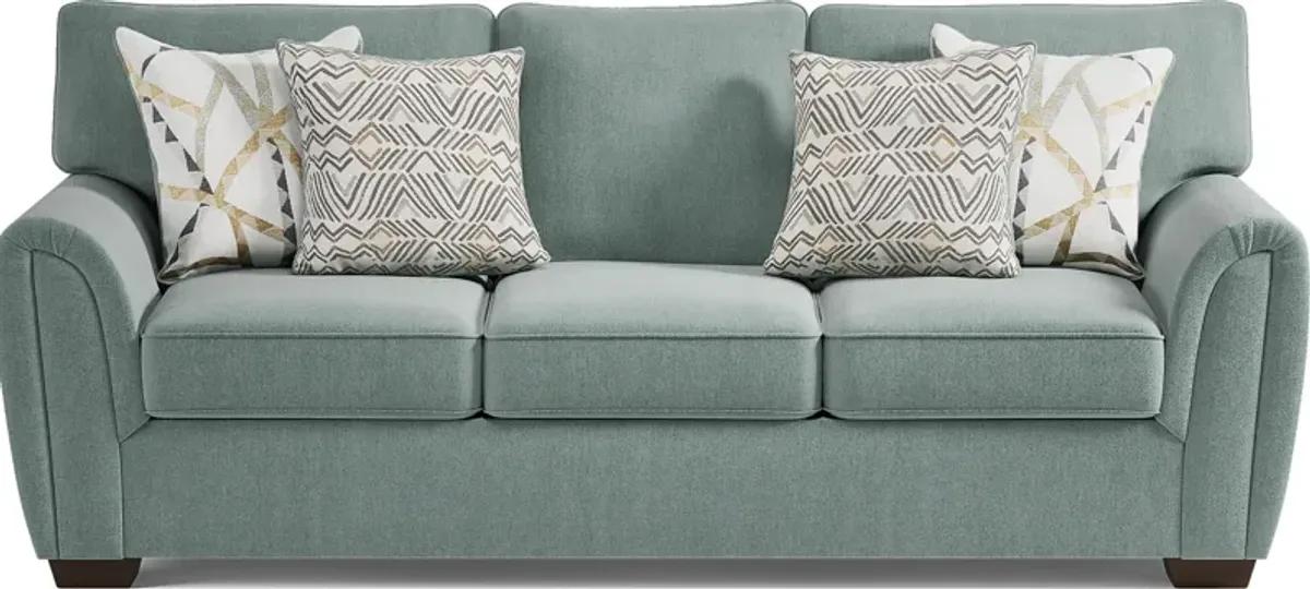 Amalie Teal Sofa