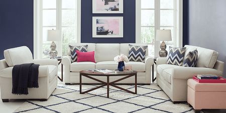 Bellingham Off-White Textured Sofa