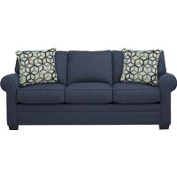 Cindy Crawford Bellingham Midnight Blue Textured Sofa - Rooms To Go