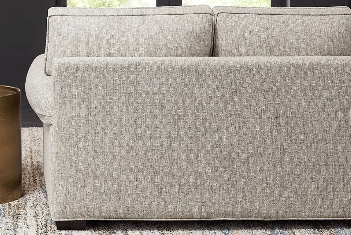 Bellingham Mushroom Textured Chenille Sofa