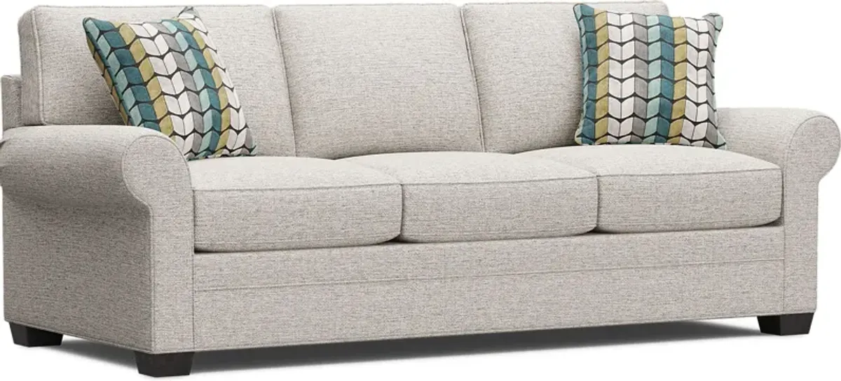 Bellingham Mushroom Textured Chenille Sofa