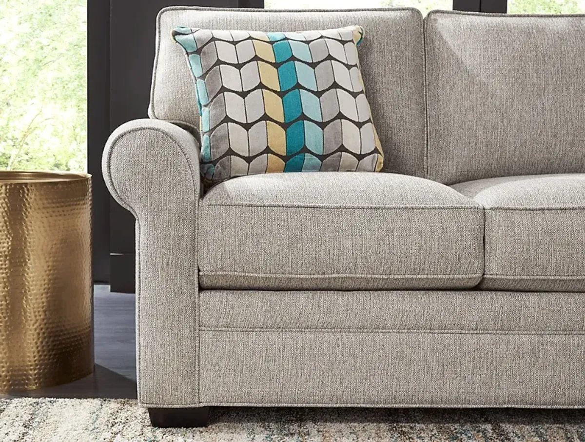 Bellingham Mushroom Textured Chenille Sofa