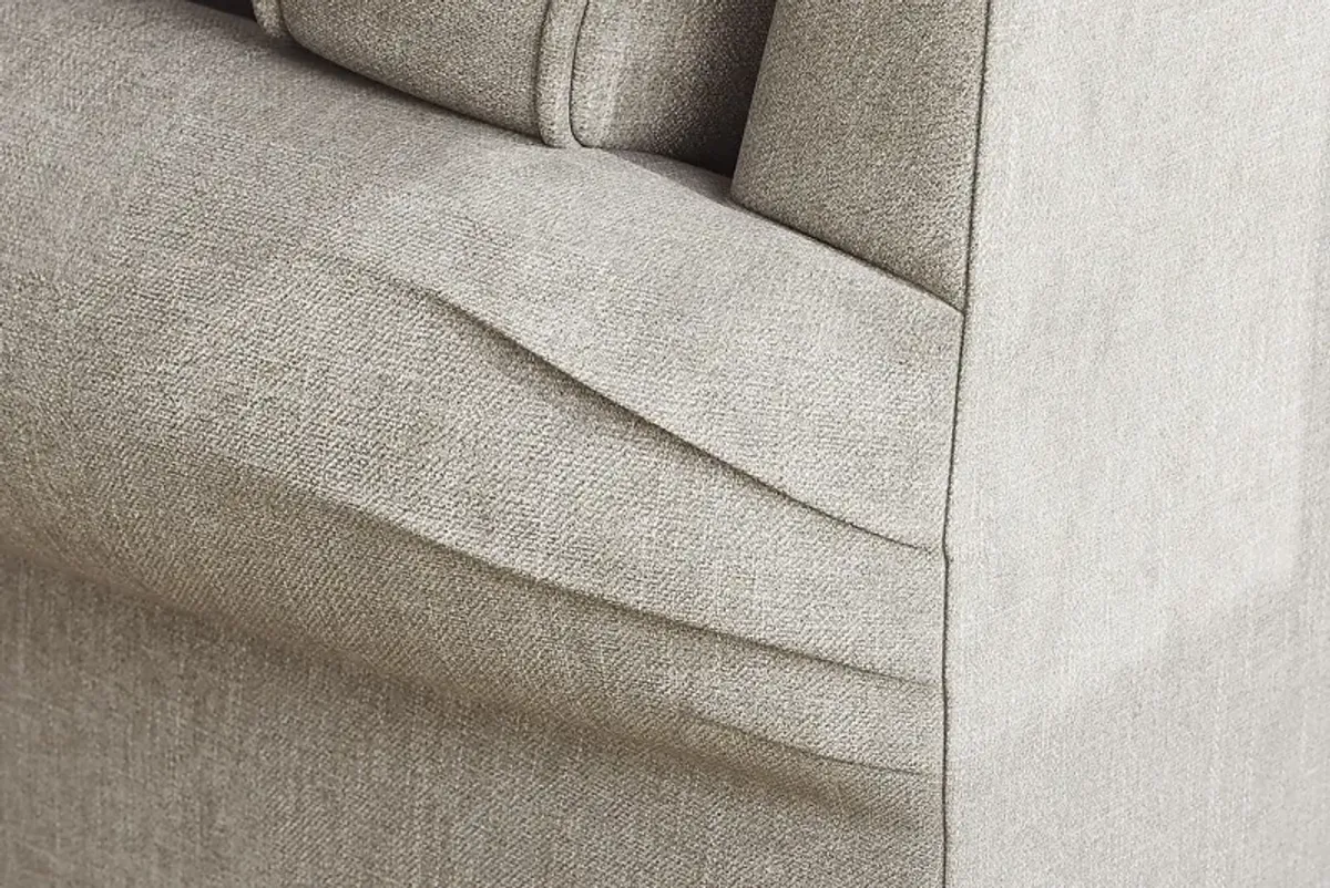 Bellingham Mushroom Textured Chenille Sofa