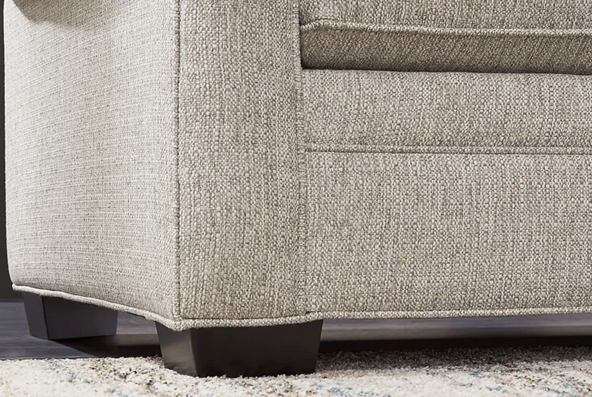 Bellingham Mushroom Textured Chenille Sofa