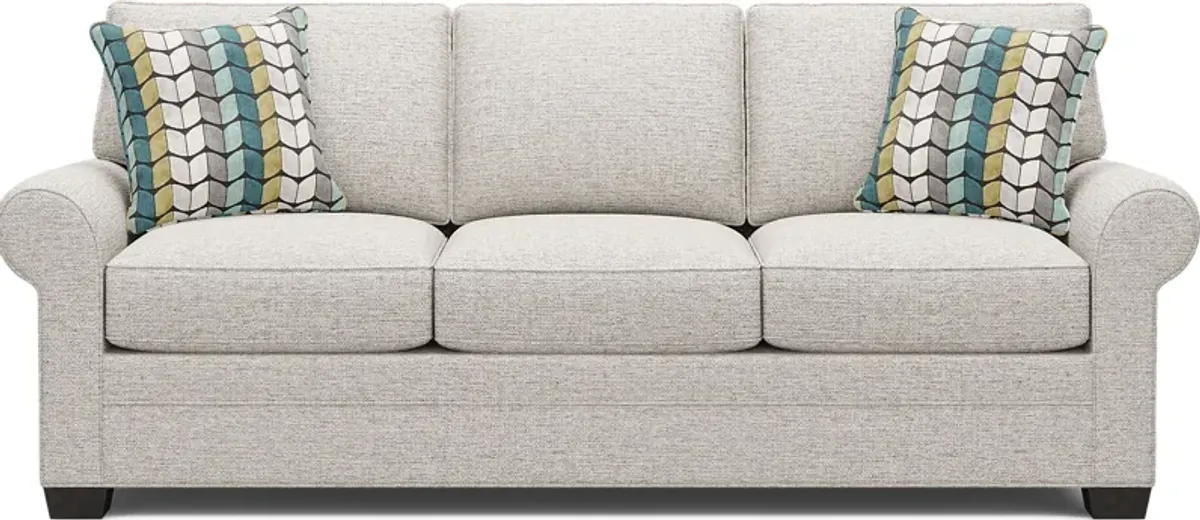 Bellingham Mushroom Textured Chenille Sofa