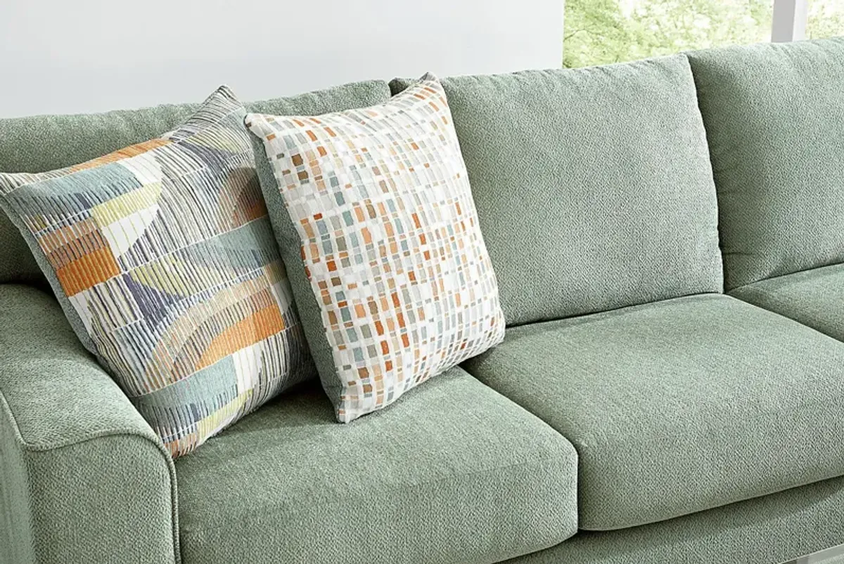 Delcrest Green Sofa