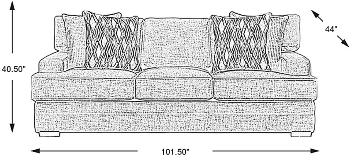 Morgan Falls Gray Sofa