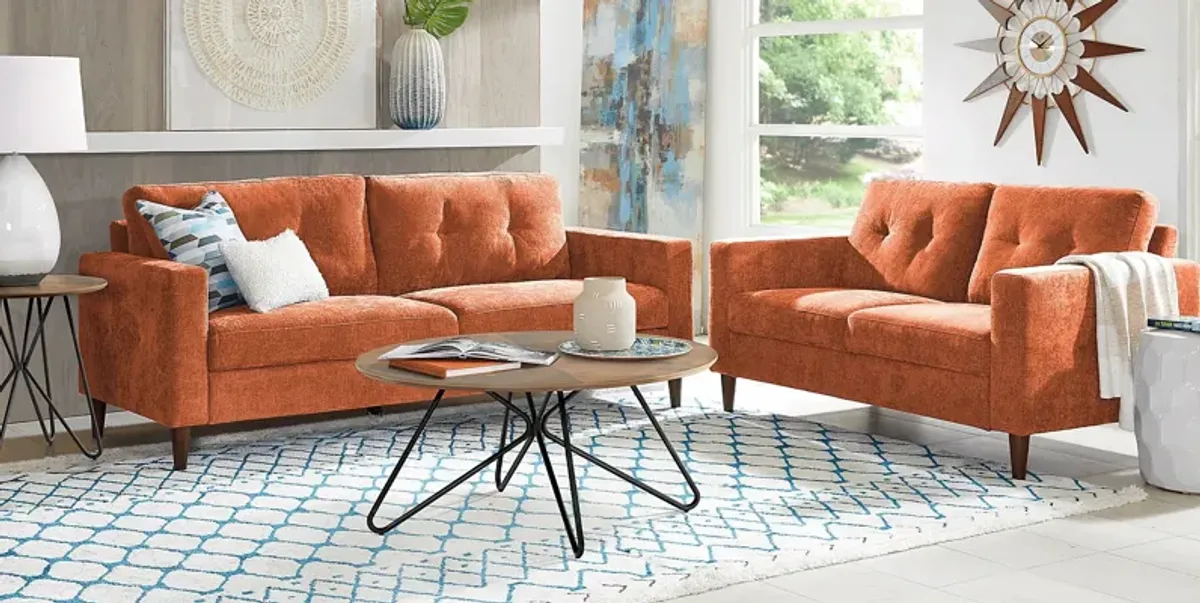 Bonavista Orange 5 Pc Living Room