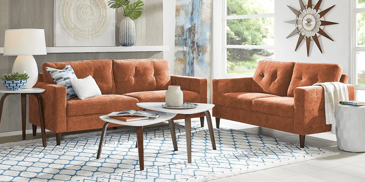 Bonavista Orange Sofa