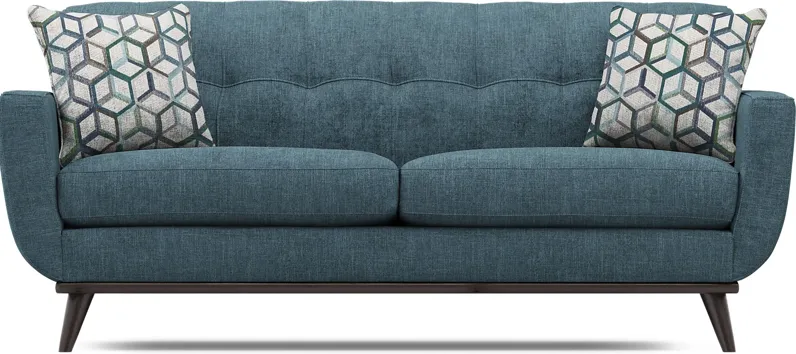 East Side Teal Apartment Sofa