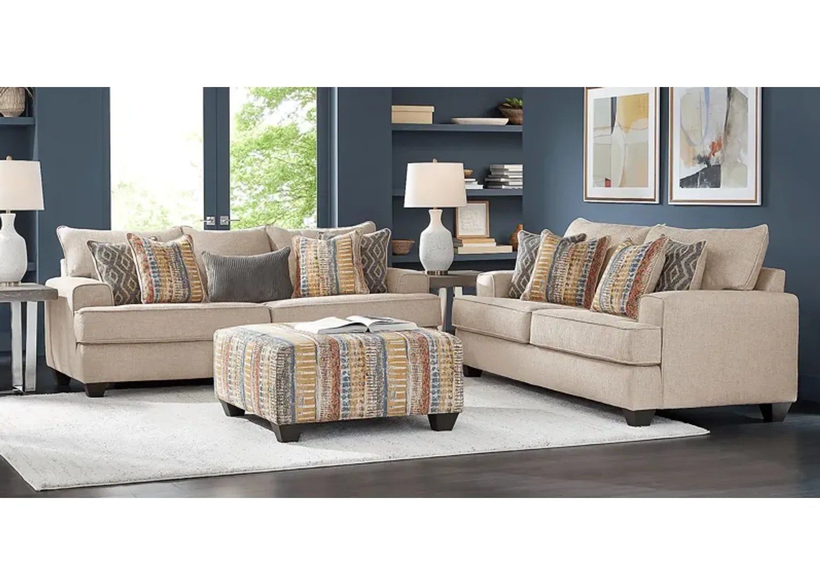 Crescent Bay Beige 2 Pc Living Room