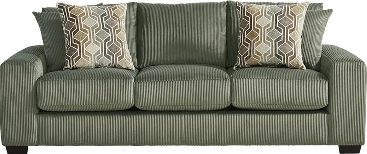 Cordelle Green Sofa