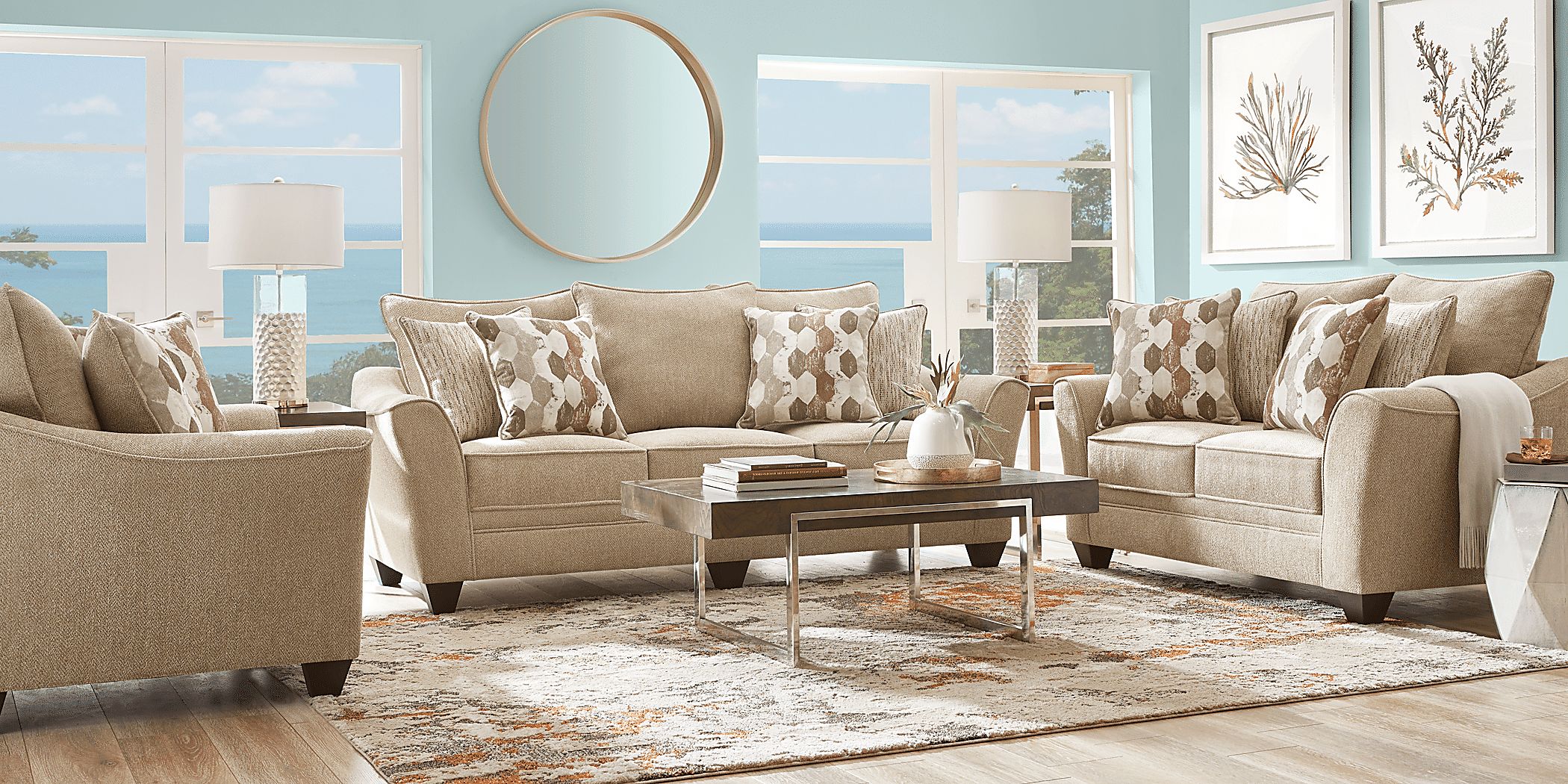 Cardiff Court Almond Sofa