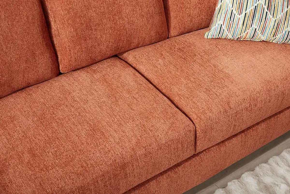 Mallard Trace Orange Sofa