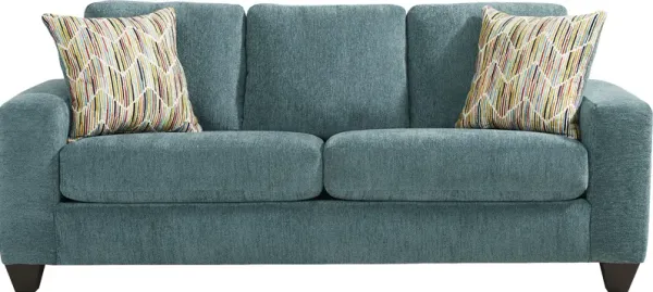 Mallard Trace Teal Sofa