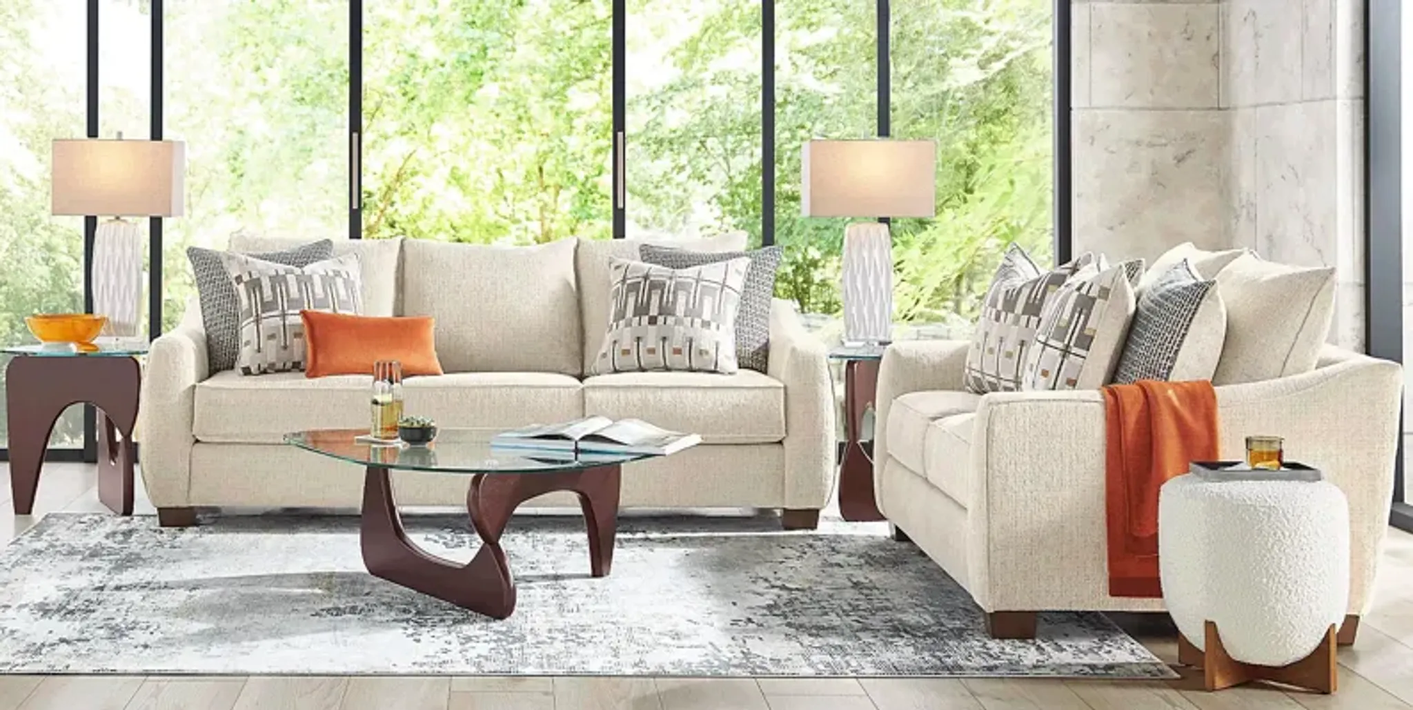 Fallon Ivory 5 Pc Living Room Set Rooms To Go | Furniture.com