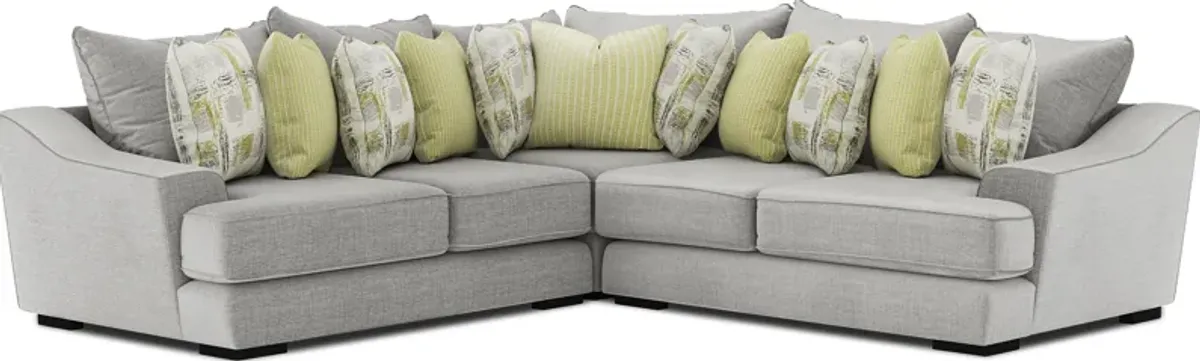 Kinley Gray 6 Pc Sectional Living Room