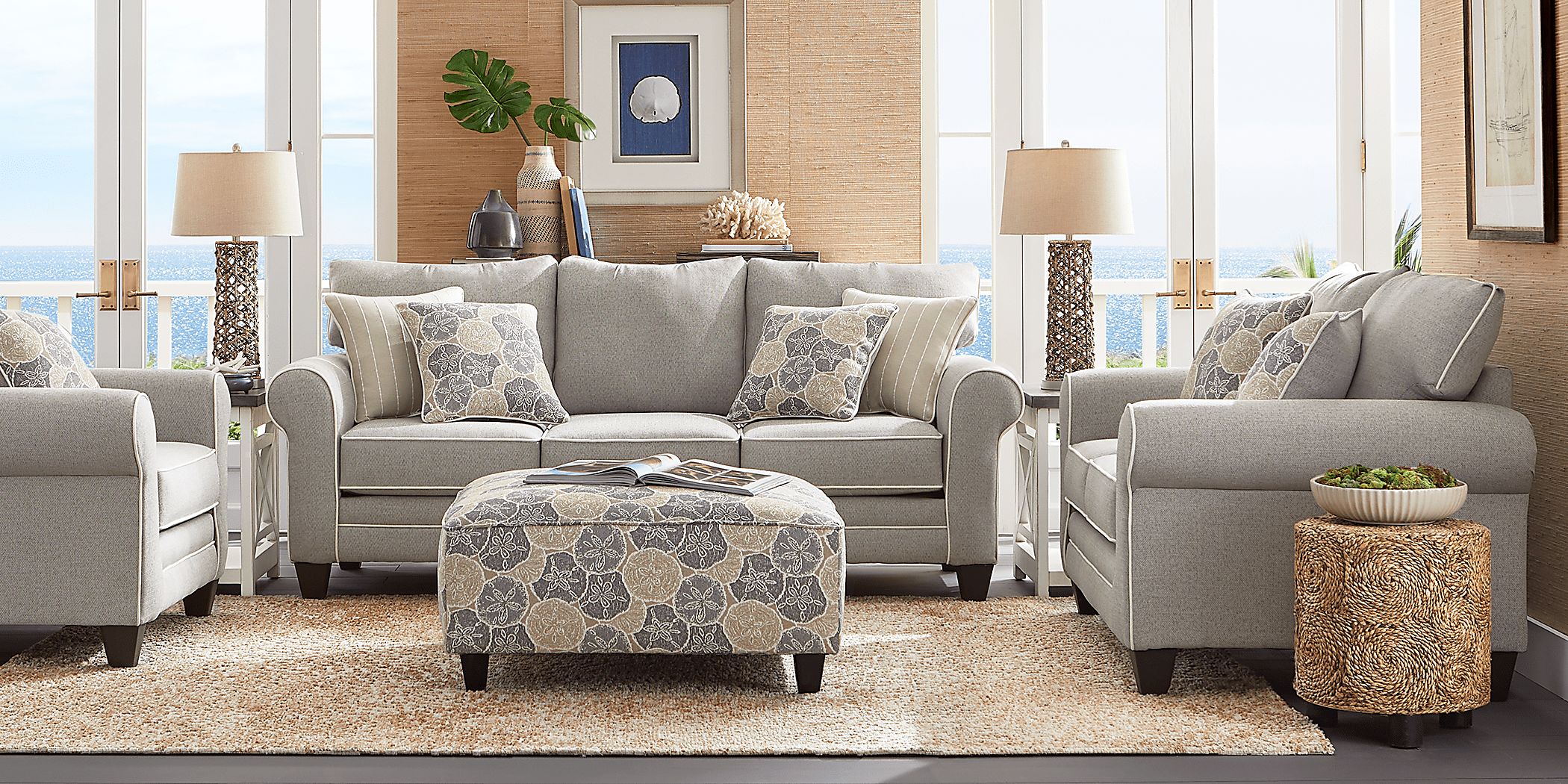 Kailani Coast Gray 2 Pc Living Room