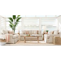 Cindy Crawford Home Beachside Walk Linen Textured Loveseat