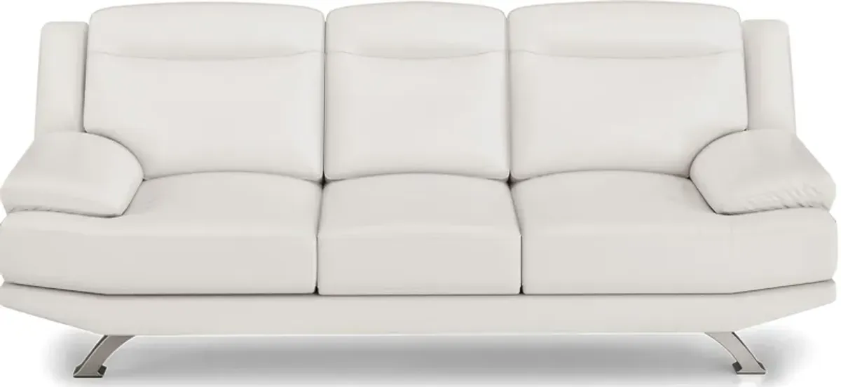 Zaria White Sofa