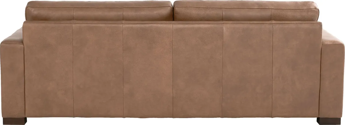 Messina Brown Leather 7 Pc Living Room