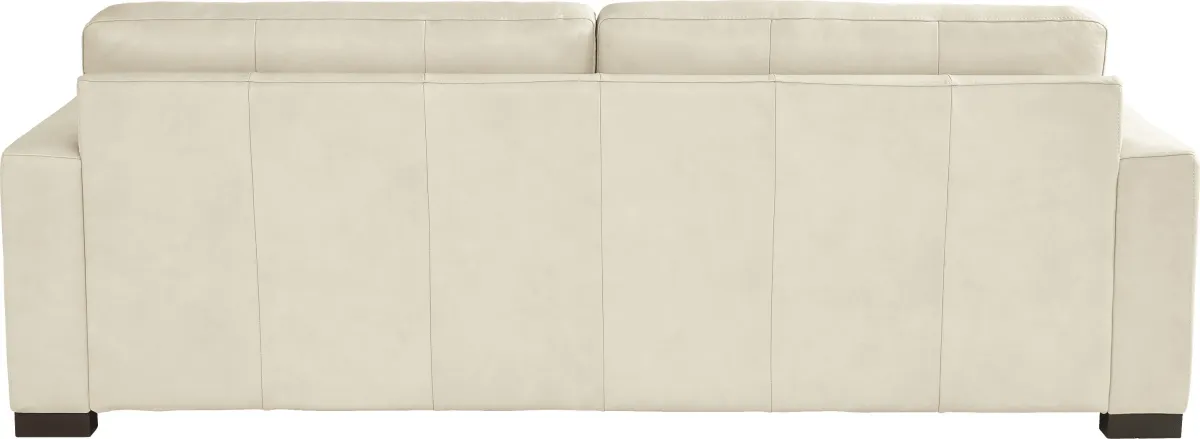 Messina Ivory Leather 7 Pc Living Room