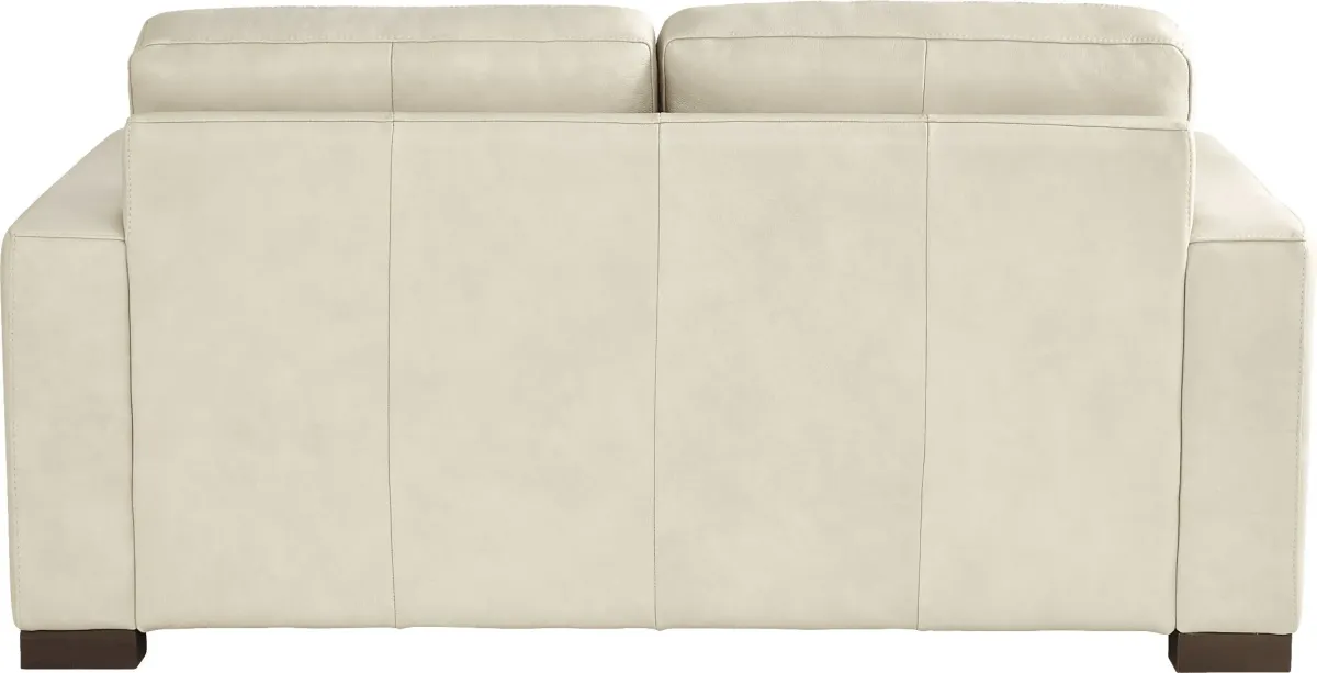 Messina Ivory Leather 7 Pc Living Room