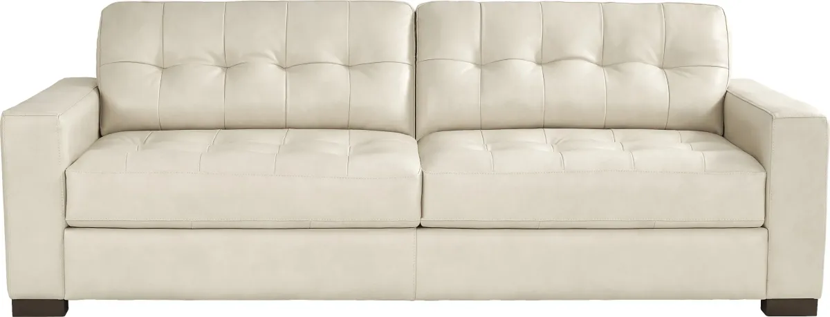 Messina Ivory Leather 7 Pc Living Room