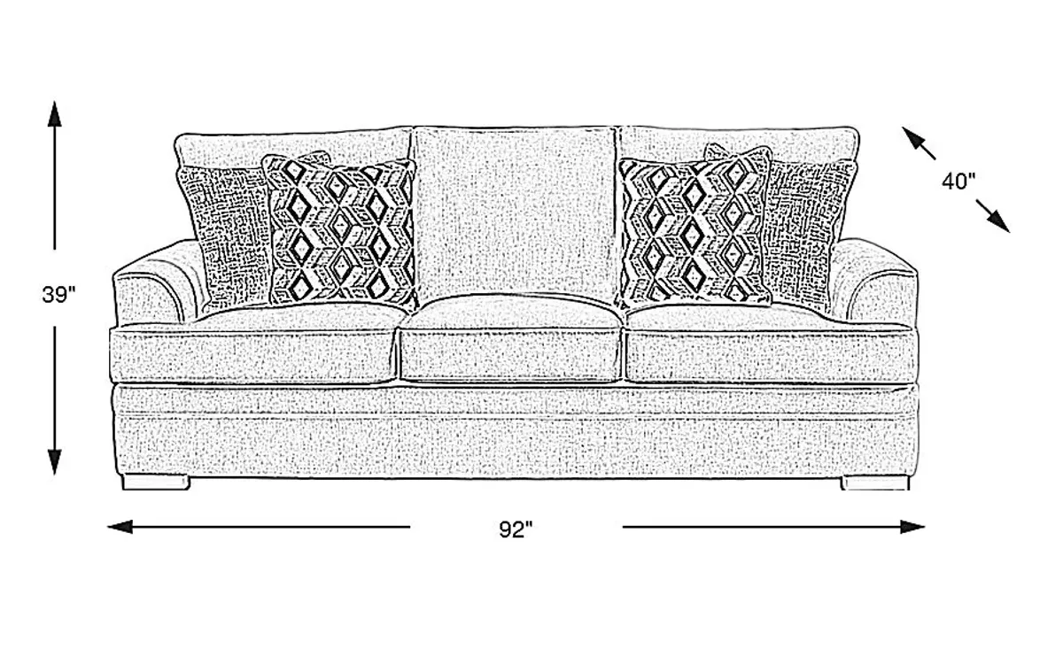 Surrey Hills Black Sofa