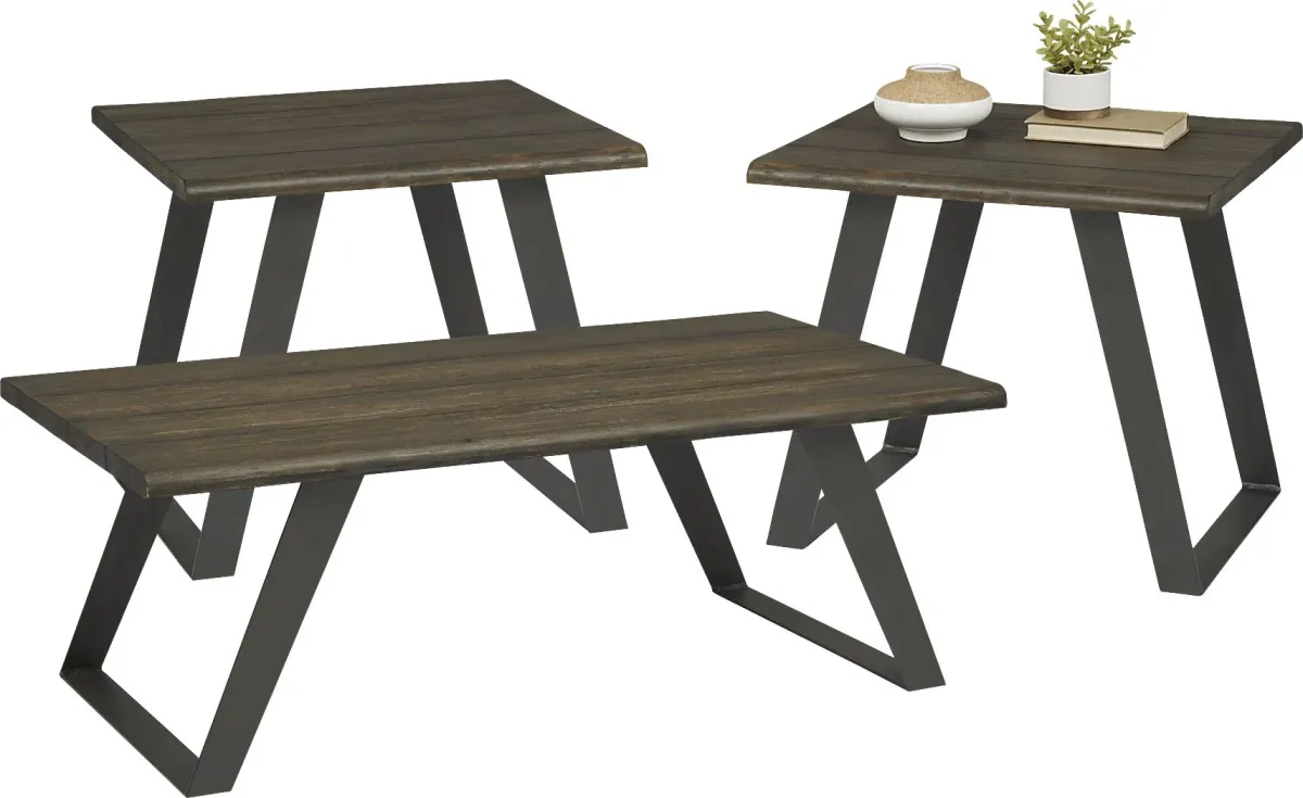 Surrey Hills Black 7 Pc Living Room