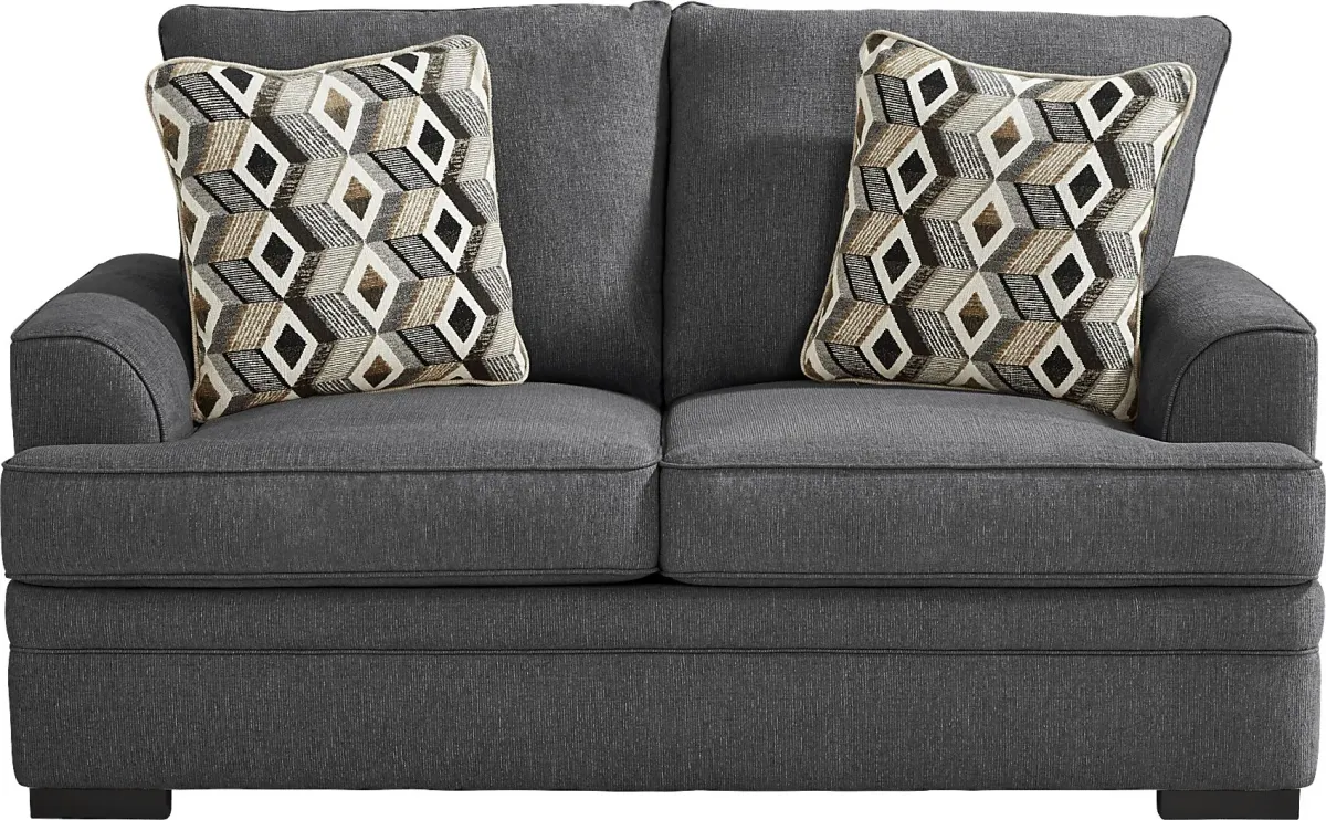 Surrey Hills Black 7 Pc Living Room