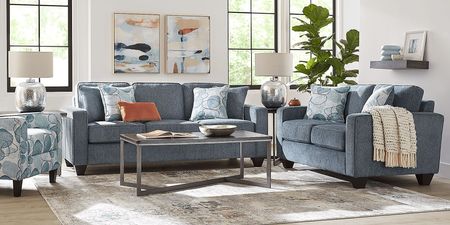 Alanis Bay Blue Sofa
