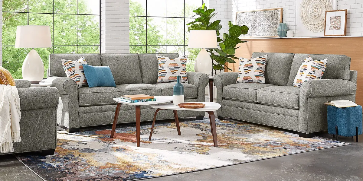 Bellingham Gray Textured Sofa