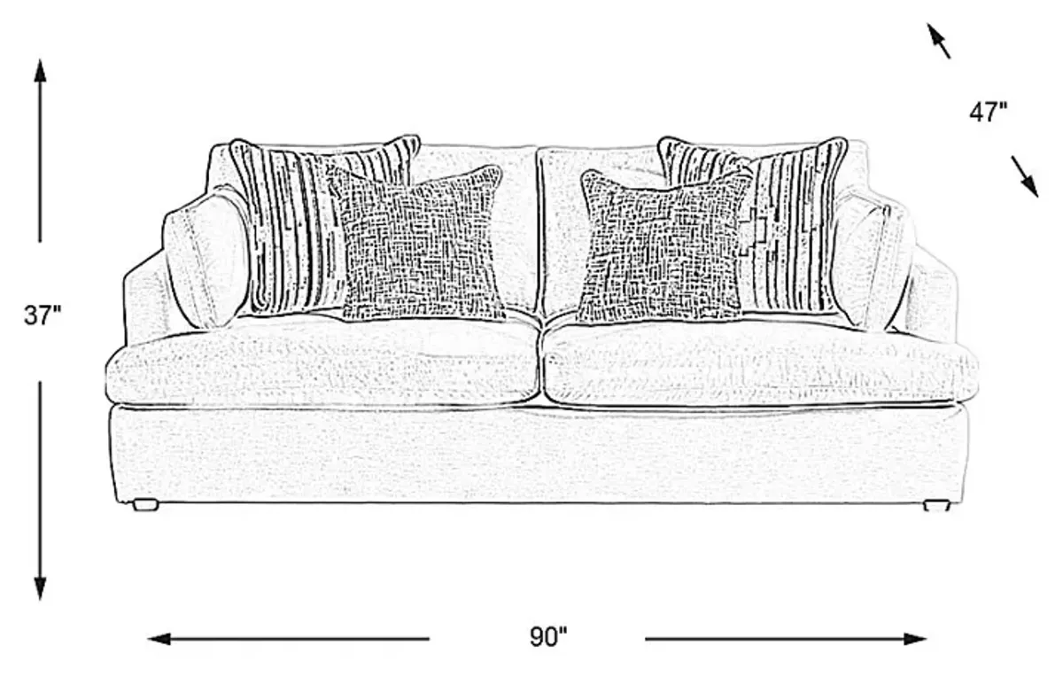 Aldon Park Gray Sofa