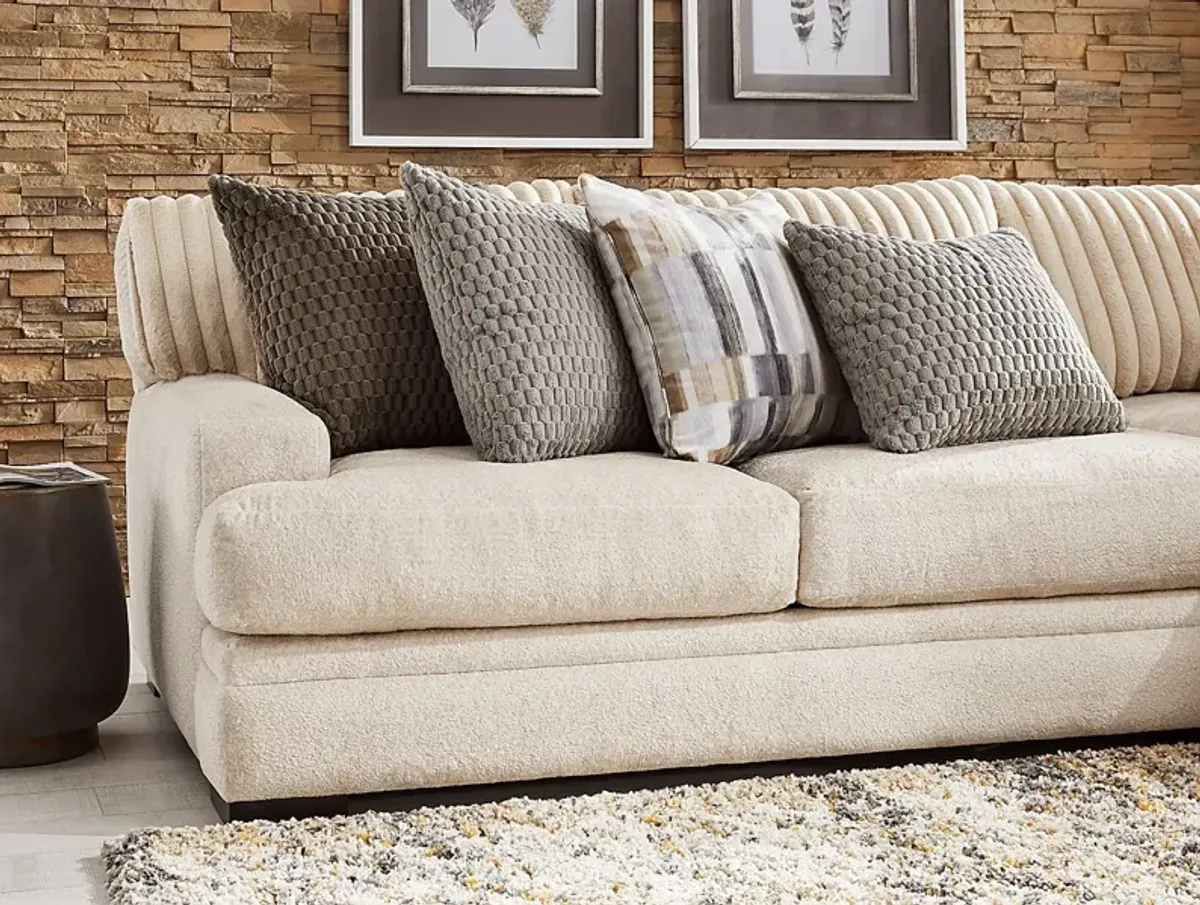 Hudson Street Beige 6 Pc Sectional Living Room