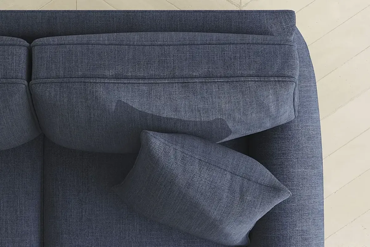 Bellingham Sapphire Textured Chenille Sofa