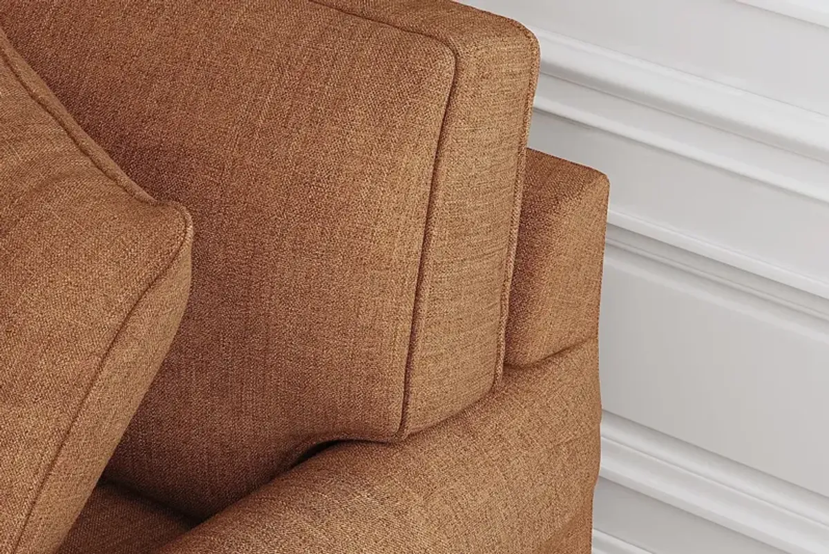 Bellingham Russet Textured Chenille Sofa