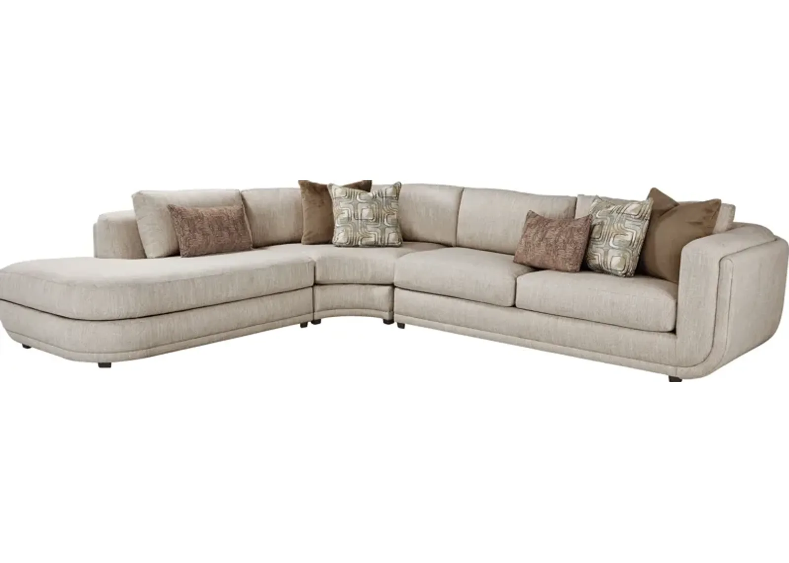 Wexley Beige 3 Pc Sectional