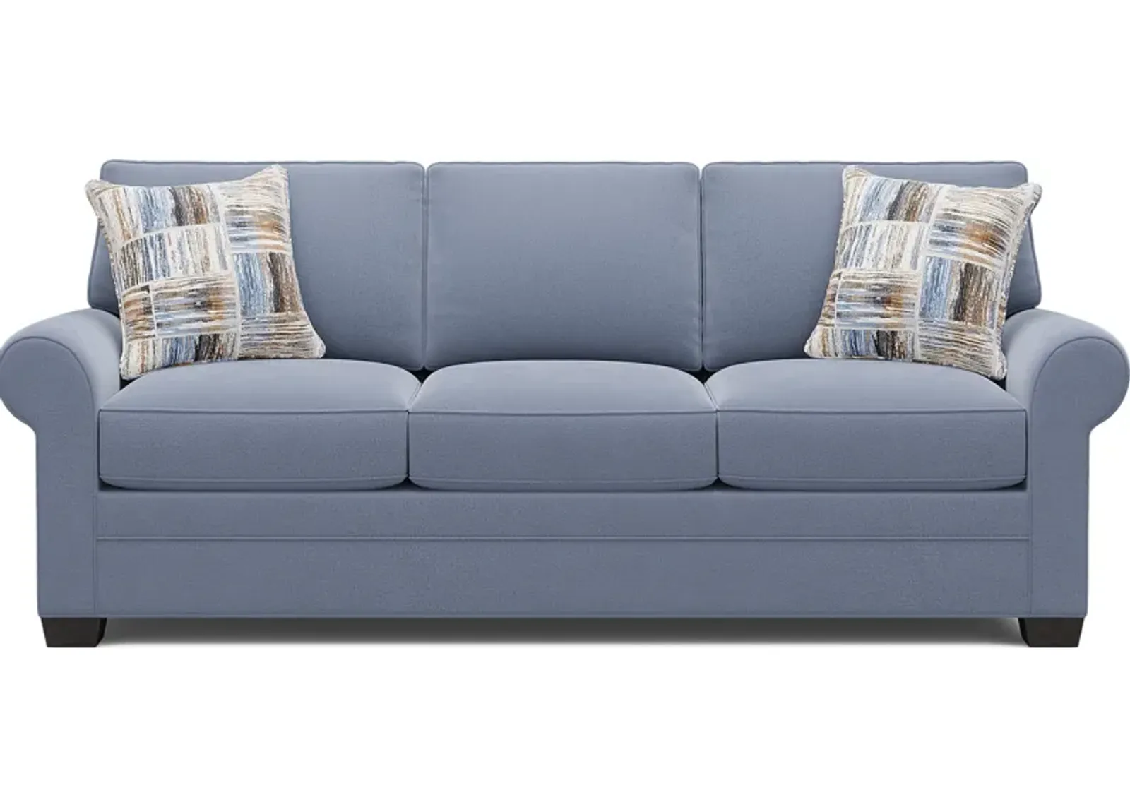 Bellingham Blue Microfiber Sofa